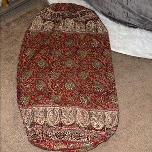 Paisley‎ India handprint bolster pillow cover